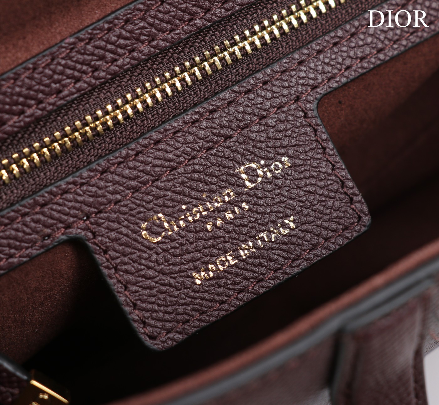 Saddle Bag with Strap Barolo Grained Calfskin